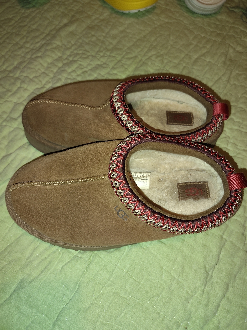 UGG Women's Brown Shearling-Lined Slip-On Clog